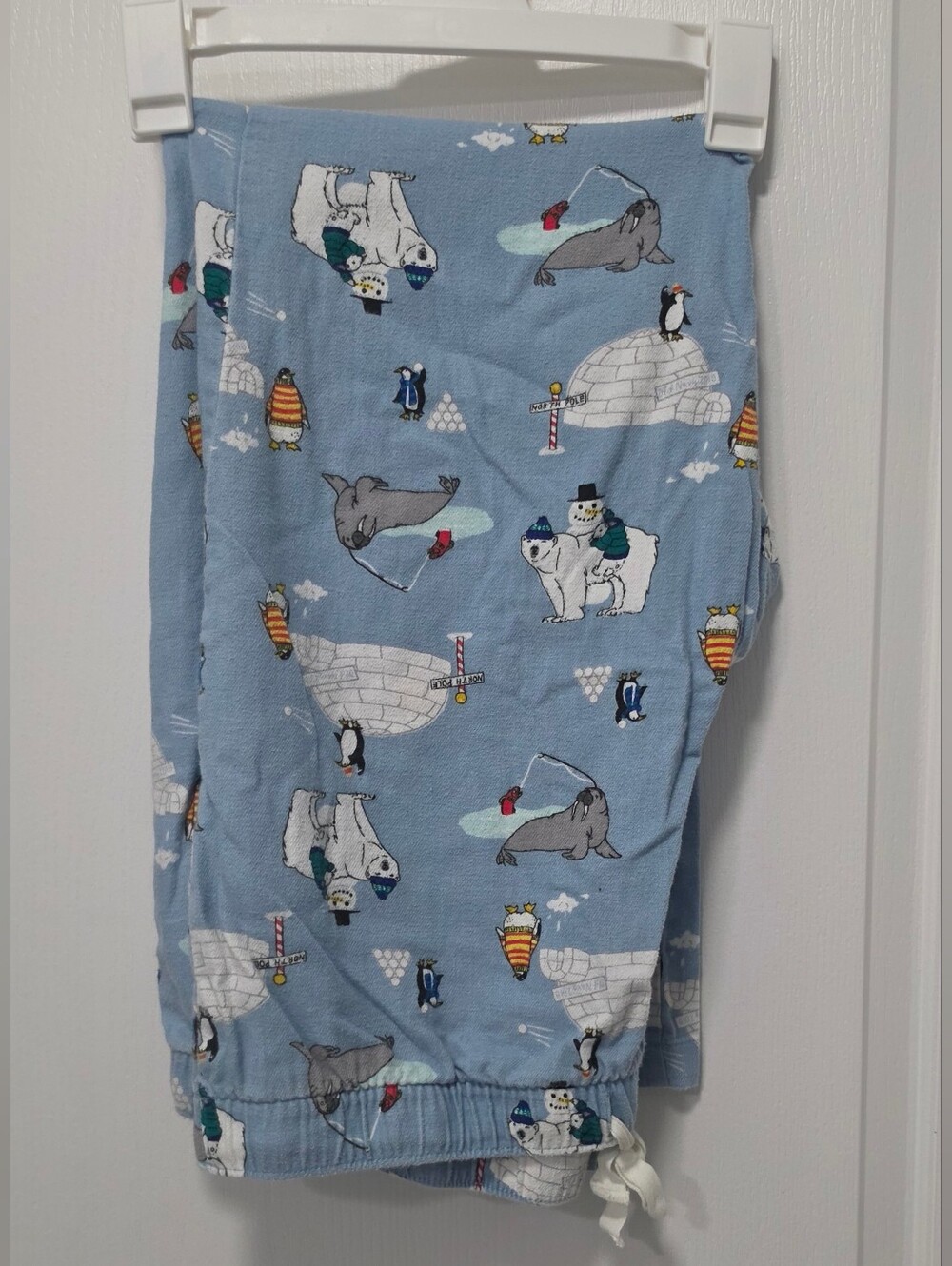 Old Navy  Light Blue Animal Print Pajama Pants Size Large